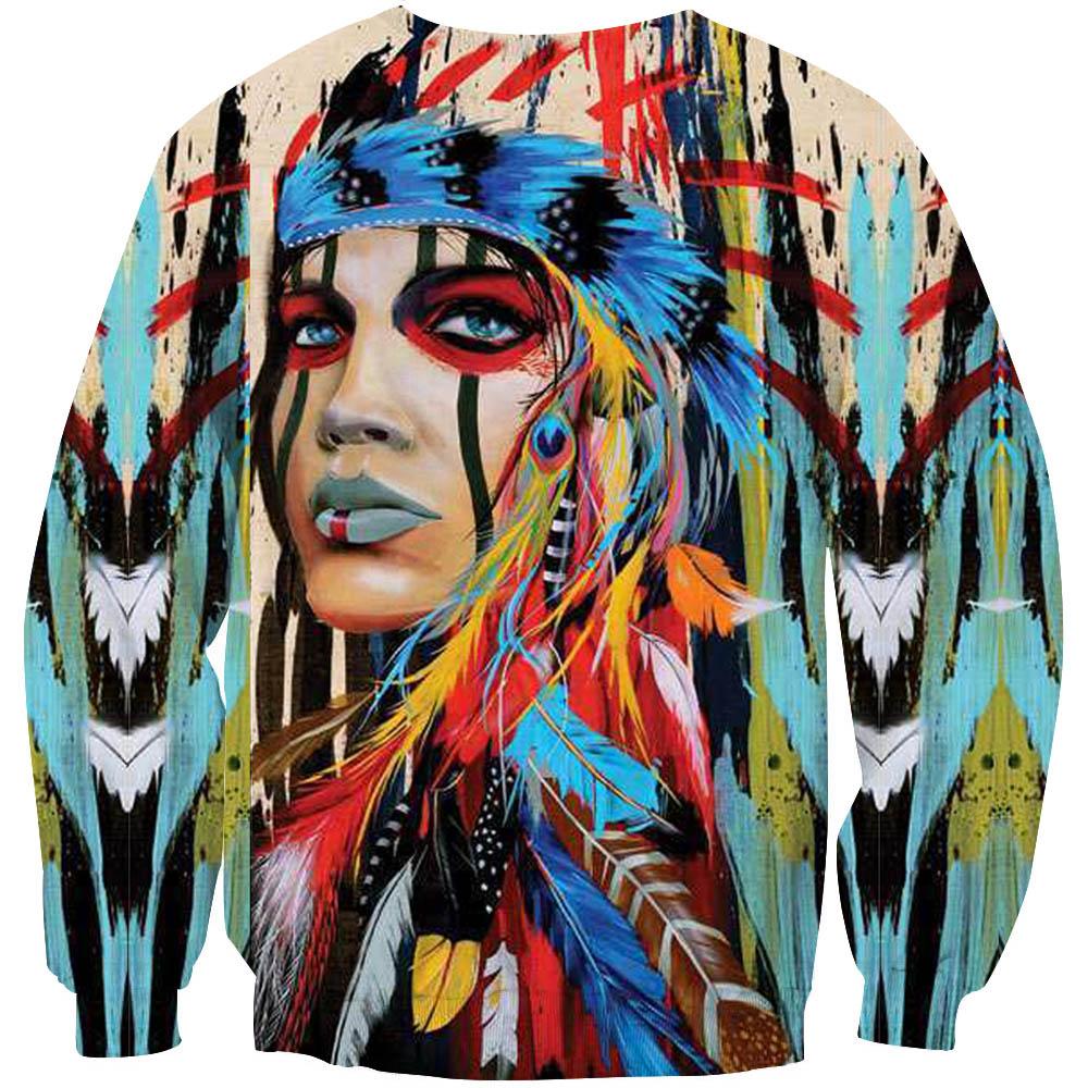 Warrior Women Native American Design 3D Sweatshirt LT10 - Wonder Print Shop