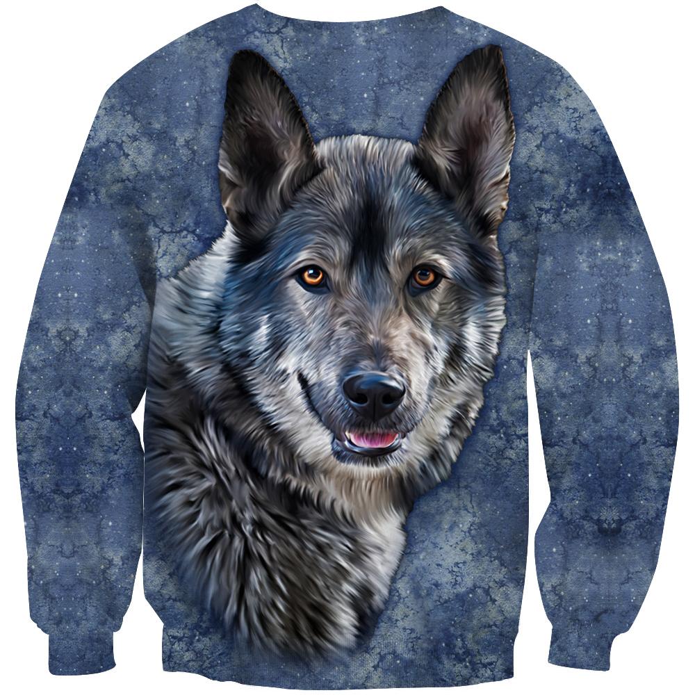 Wolf 3D Native American 3D Sweatshirt LT10 - Wonder Print Shop