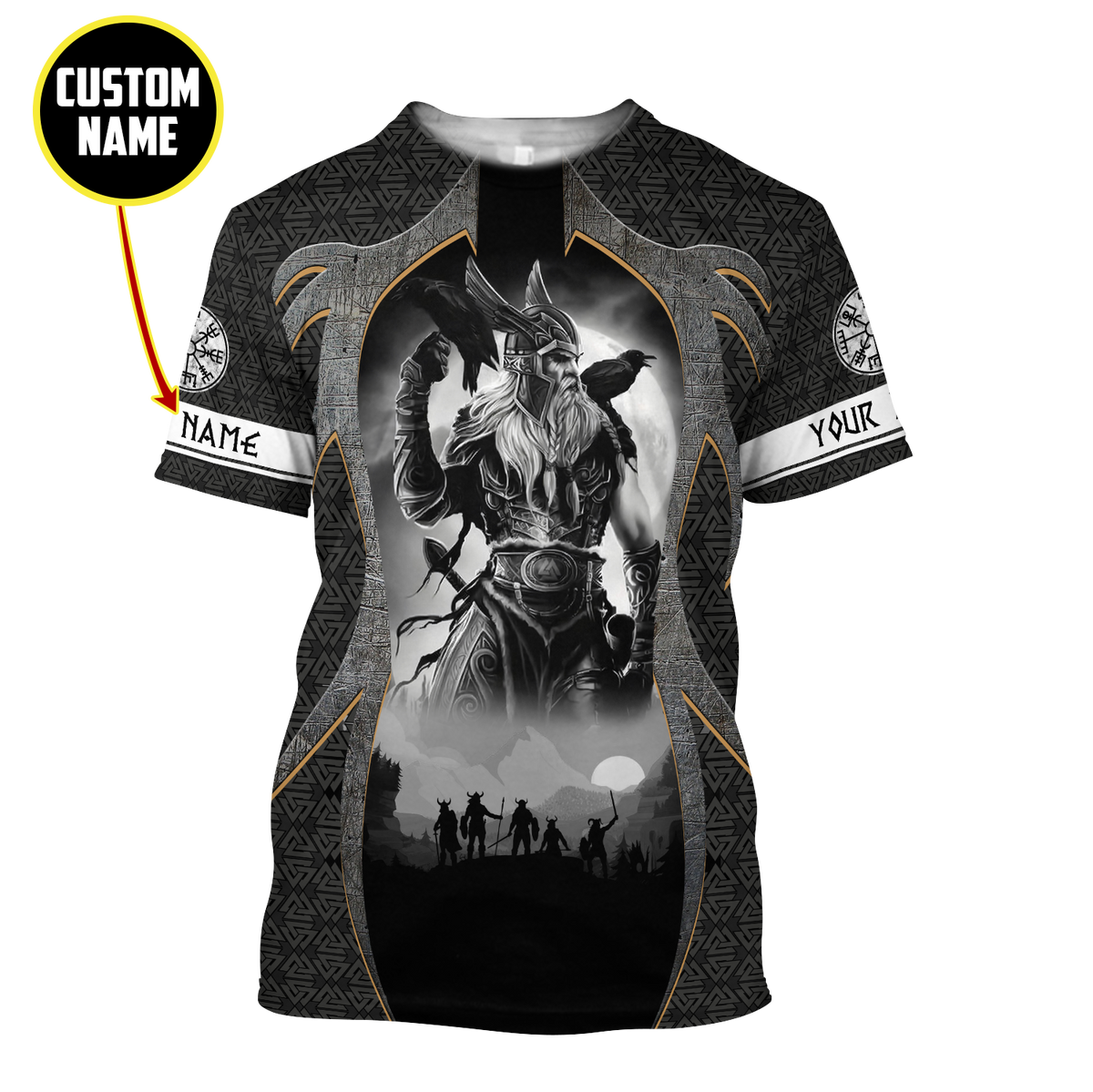 Custom Viking Clothing Personalized Premium Viking 3D T Shirt RLT12 - Wonder Print Shop