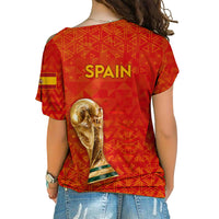 Spain Football World Cup 2022 Cross Shoulder Shirt - LT2