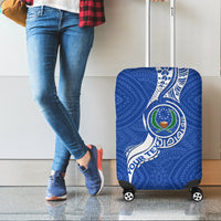 (Custom Personalised) Pohnpei Luggage Covers - Micronesia Pride Blue LT12 - Wonder Print Shop