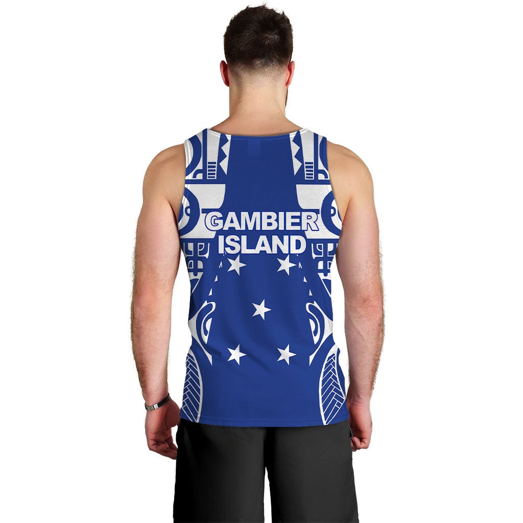 custom-personalised-gambier-islands-tribal-men-tank-top