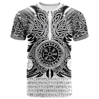 Viking Vegvisir Odin With Huginn And Muninn T Shirt LT2 - Wonder Print Shop