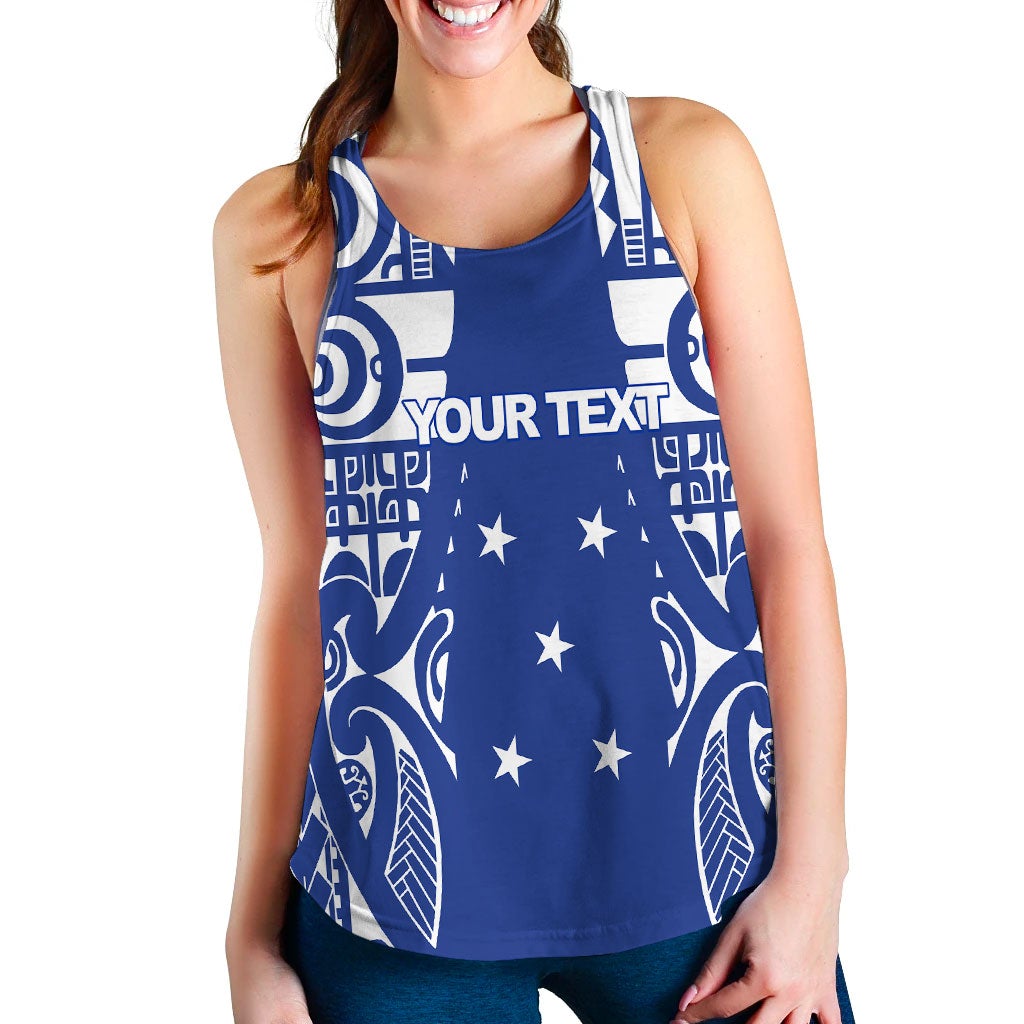 (Custom Personalised) Gambier Islands Tribal Tattoo Women Tank Top LT12 - Wonder Print Shop