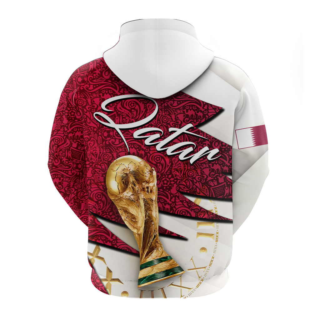 Qatar Football Team Football 2022 Hoodie - LT2 - Wonder Print Shop