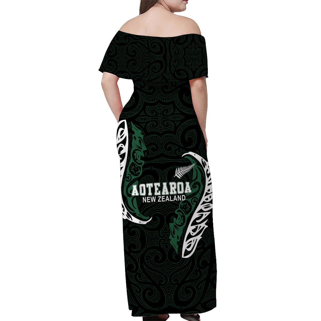 new-zealand-maori-off-shoulder-long-dress-aotearoa-mix-silver-fern-ver01
