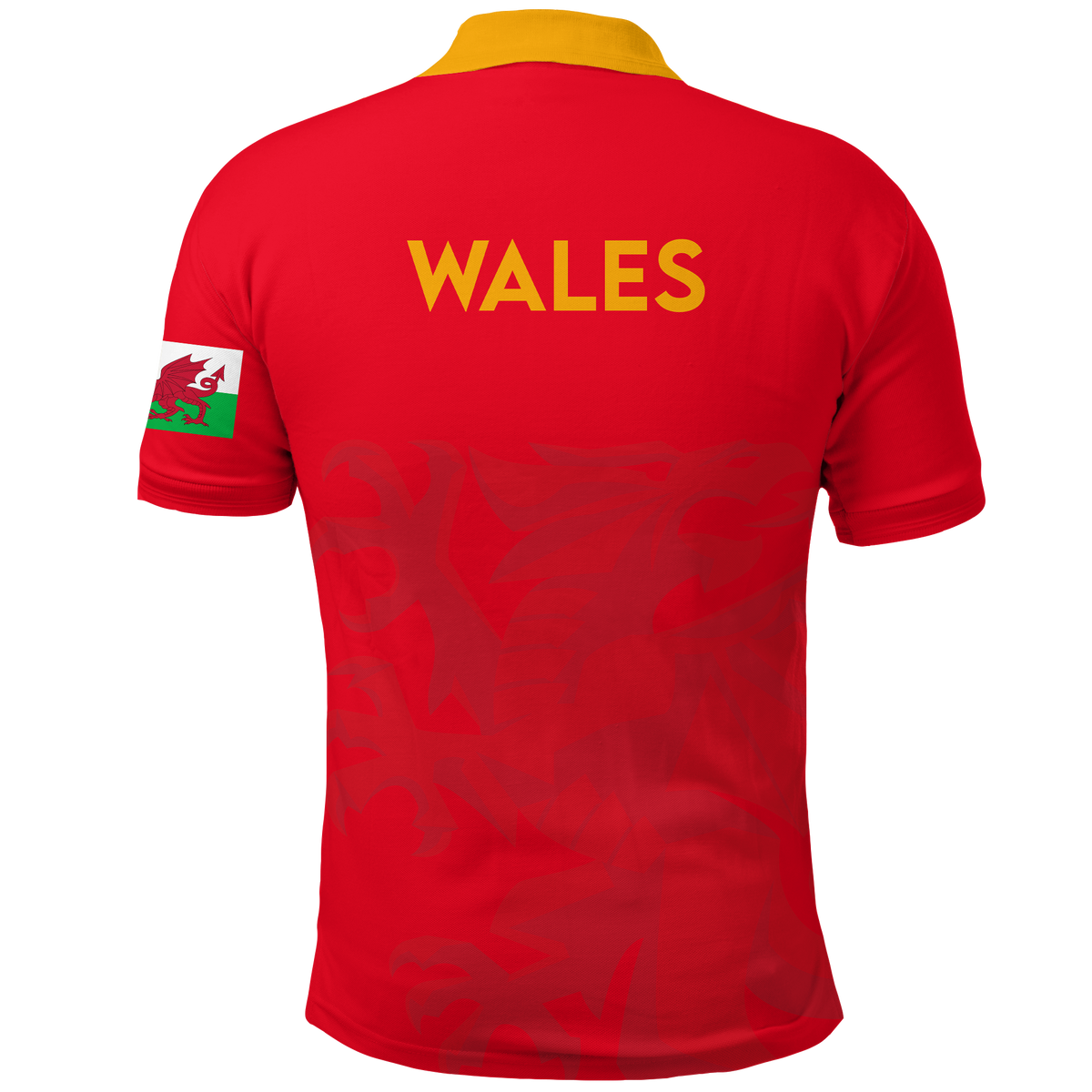 Wales Polo Shirt Football 2022 LT2 - Wonder Print Shop