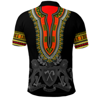 Gambia Happy Independence Day Dashiki Polo Shirt LT2 - Wonder Print Shop