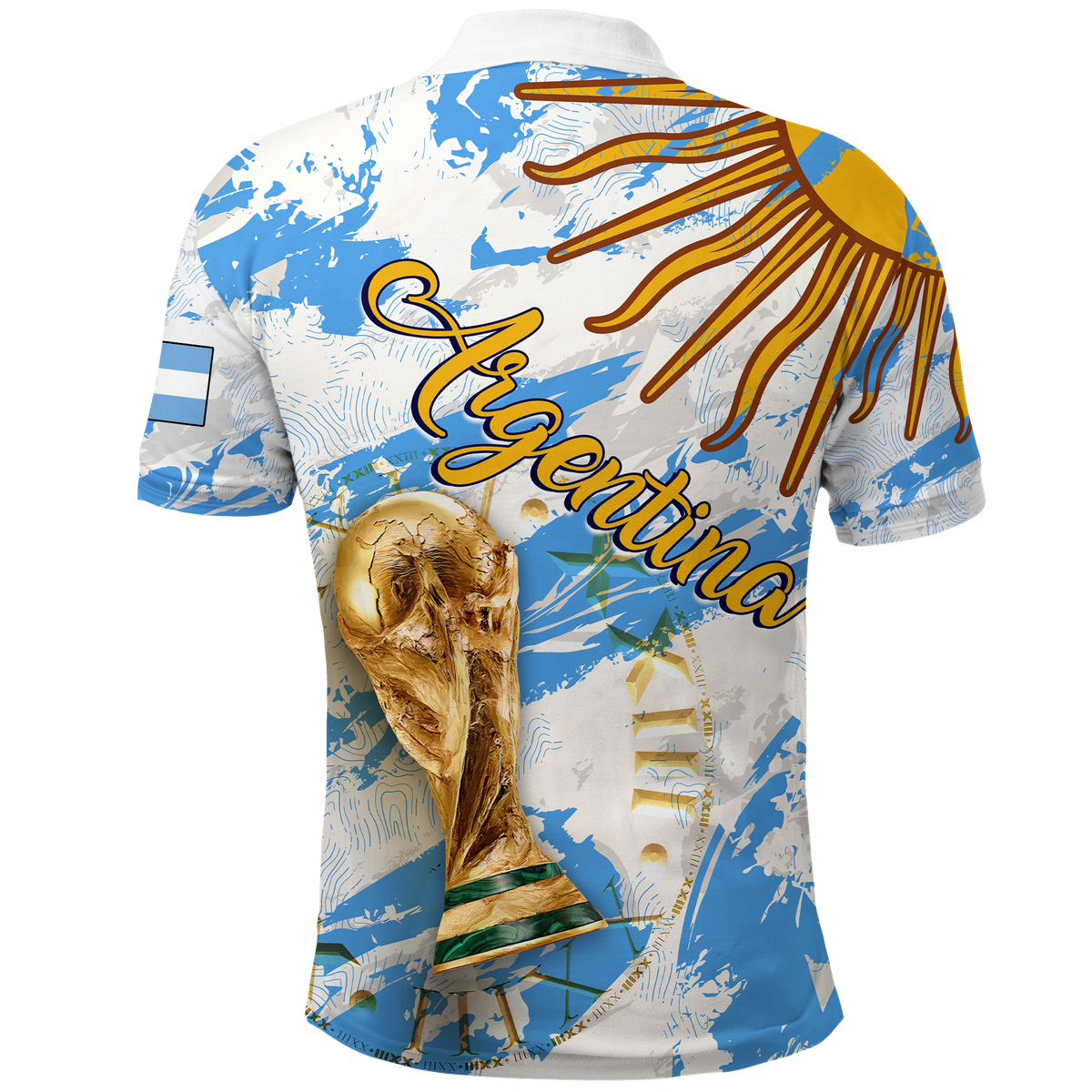 Argentina Polo Shirt Football 2022 LT2 - Wonder Print Shop