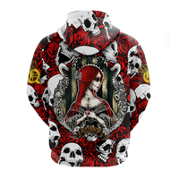 Skull Rose Queen - Death Cannot Divide Us Hoodie - LT2 - Wonder Print Shop