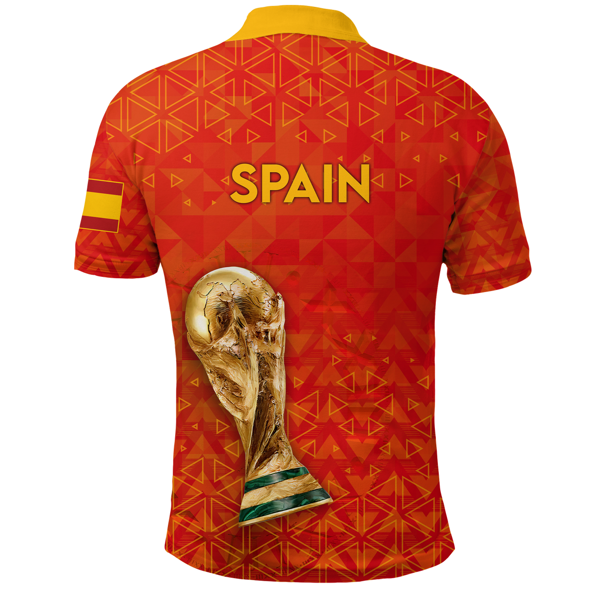 Spain Polo Shirt Football 2022 LT2 - Wonder Print Shop