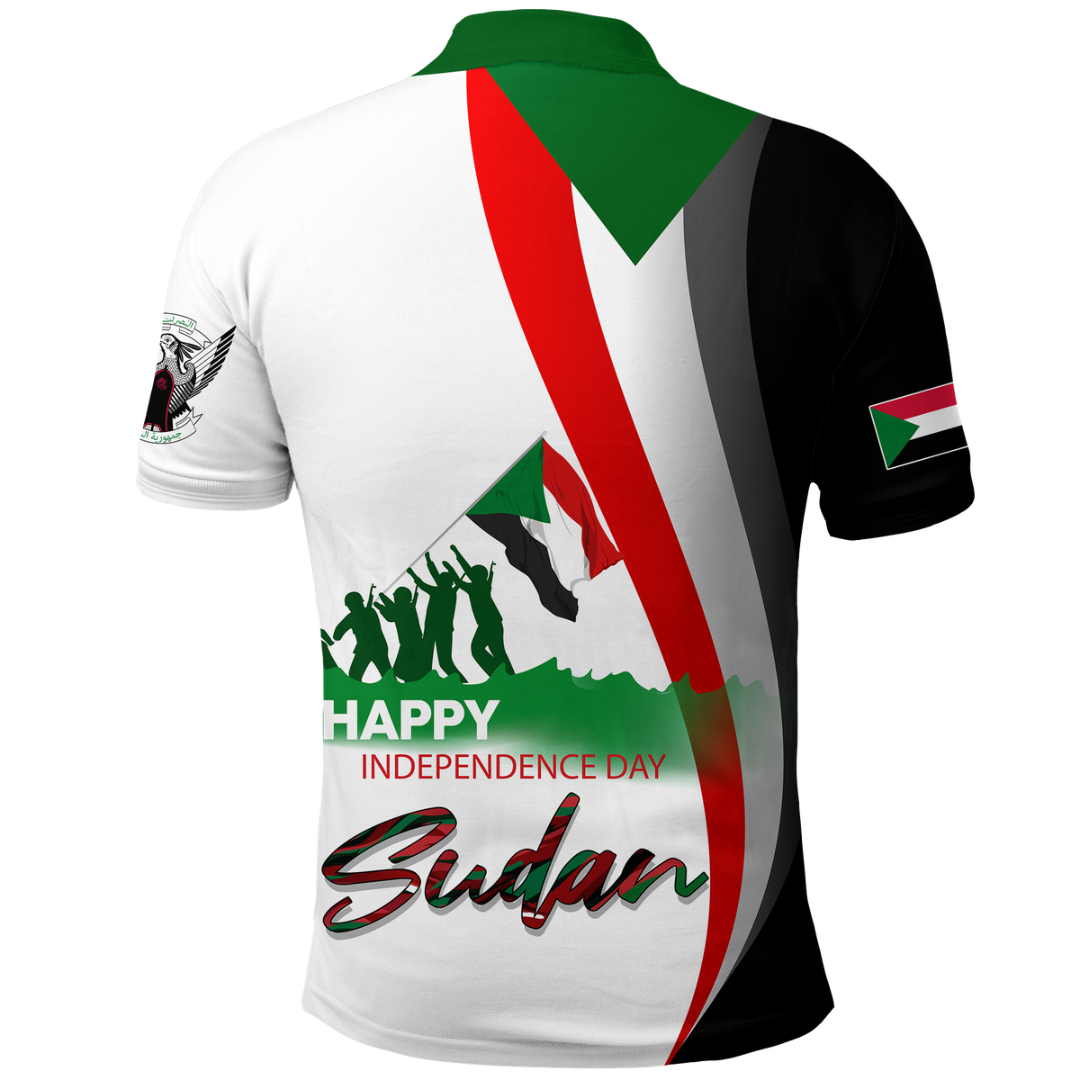 Sudan Happy Polo Shirt Independence Day LT2 - Wonder Print Shop