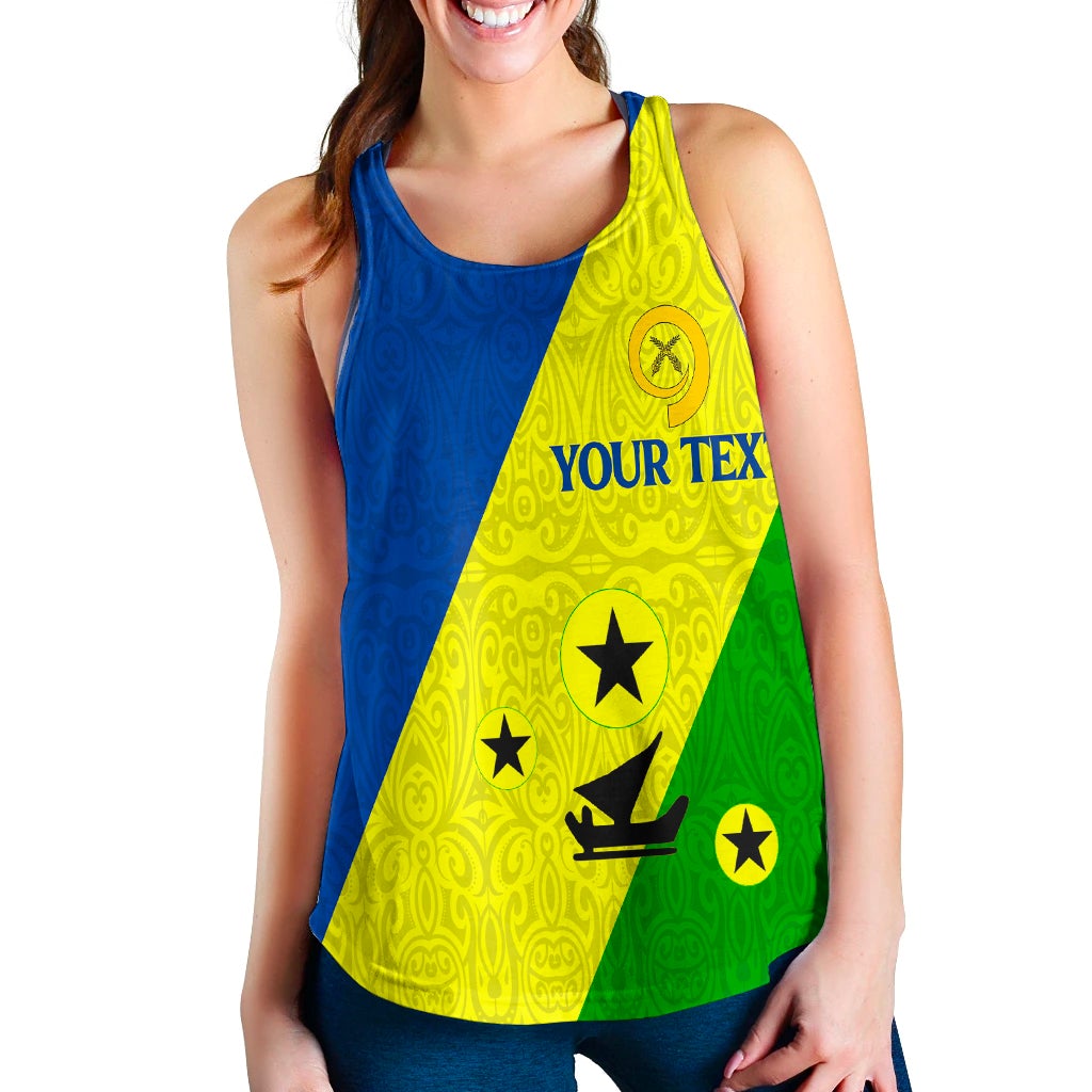 (Custom Personalised) Vanuatu Malampa Province - Women Tank Top - Flag Style LT12 - Wonder Print Shop