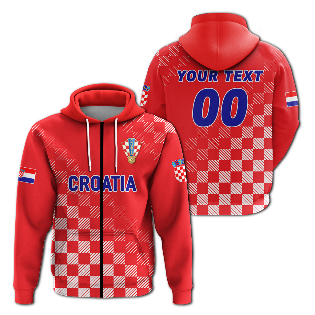 Custom Croatia Hoodie Football 2022 Champions Pride Red LT12 - Wonder Print Shop