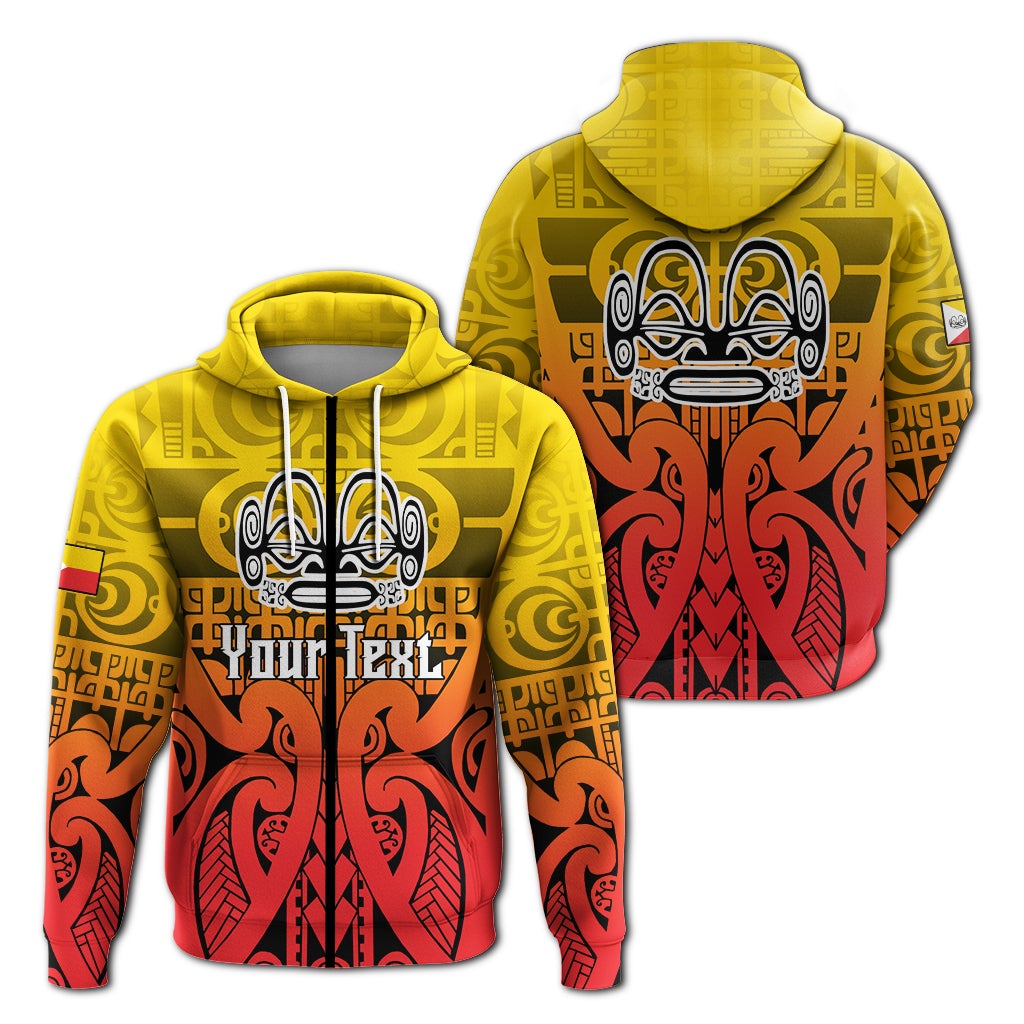 Custom Marquesas Islands Marquesan Tattoo Hoodie LT12 - Wonder Print Shop