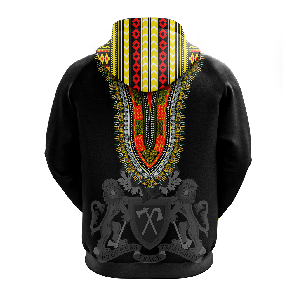Gambia Happy Independence Day Dashiki Hoodie LT2 - Wonder Print Shop