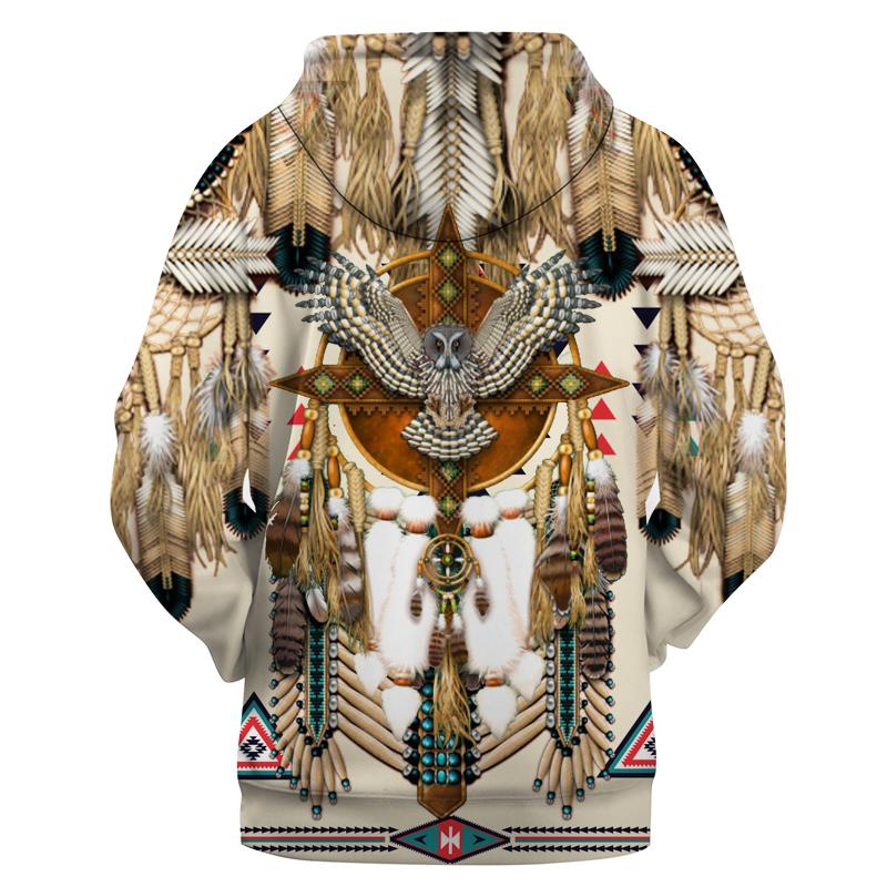 Owl Dreamcatcher Native American Hoodie LT10 - Wonder Print Shop