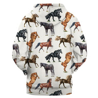 Horses Native American All Over Hoodie LT10 - Wonder Print Shop