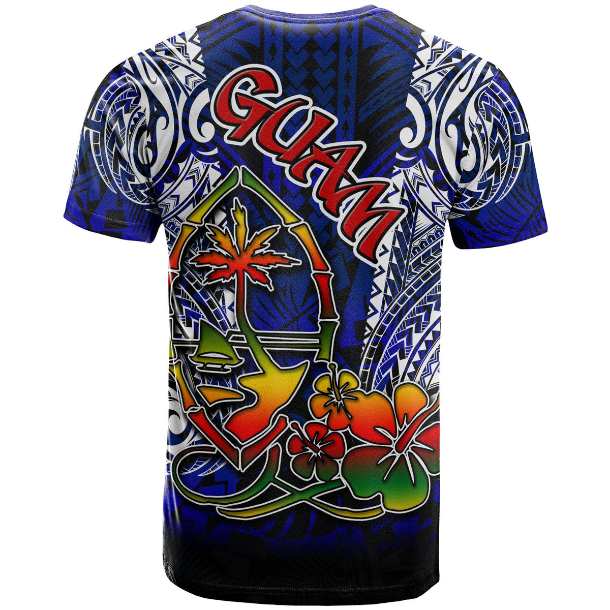 Guam T Shirt Custom Guam independence Day With Polynesian Tattoo Patterns LT10 - Wonder Print Shop