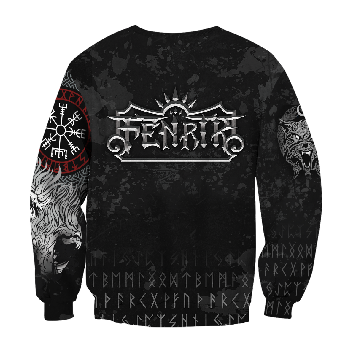 Viking Pullover Hoodie - American Viking Fenrir RLT12 - Wonder Print Shop