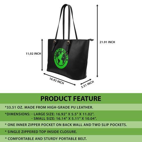 Hawaii Seal Leather Tote Bag (Gold) - Wonder Print Shop