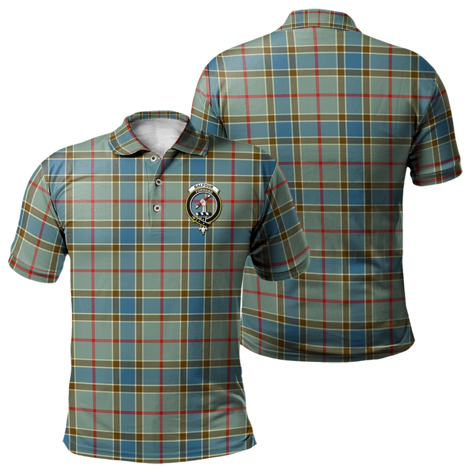 scottish-balfour-blue-clan-crest-tartan-polo-shirt
