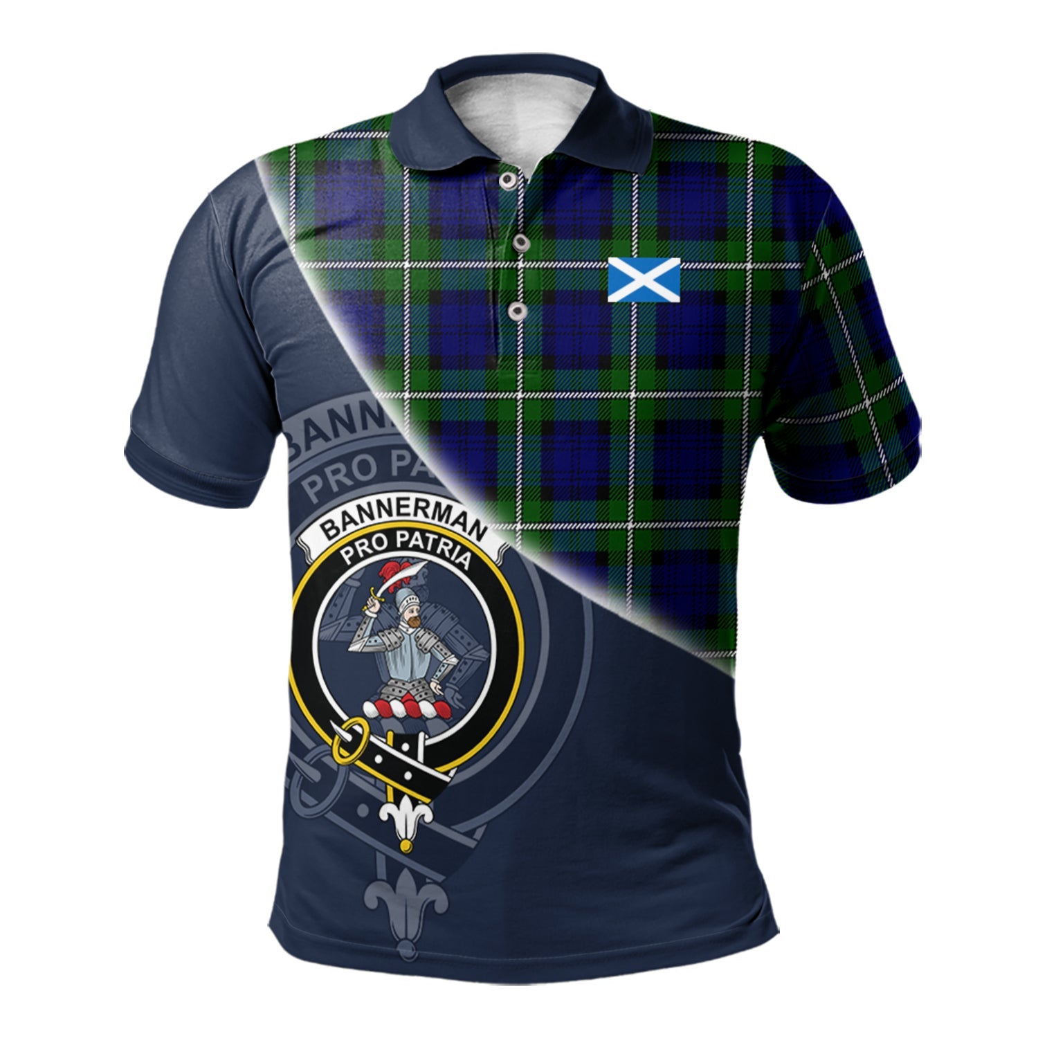 scottish-bannerman-clan-crest-tartan-scotland-flag-half-style-polo-shirt