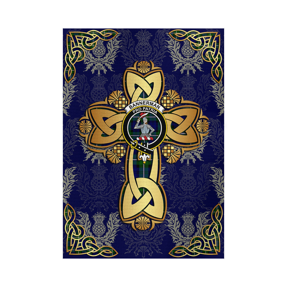 scottish-bannerman-clan-crest-tartan-golden-celtic-thistle-garden-flag