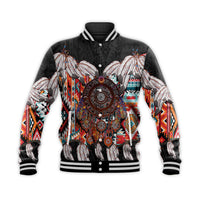 (Custom Personalised) Native American Baseball Jacket Native Patterns Dreamcatcher LT6 - Wonder Print Shop