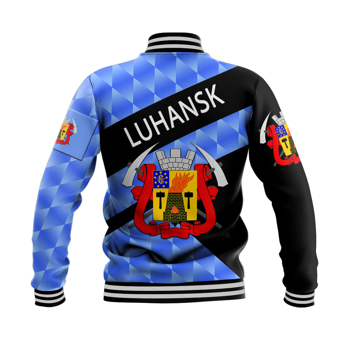 Ukraine Luhansk Baseball Jacket Sporty Style LT8 - Wonder Print Shop