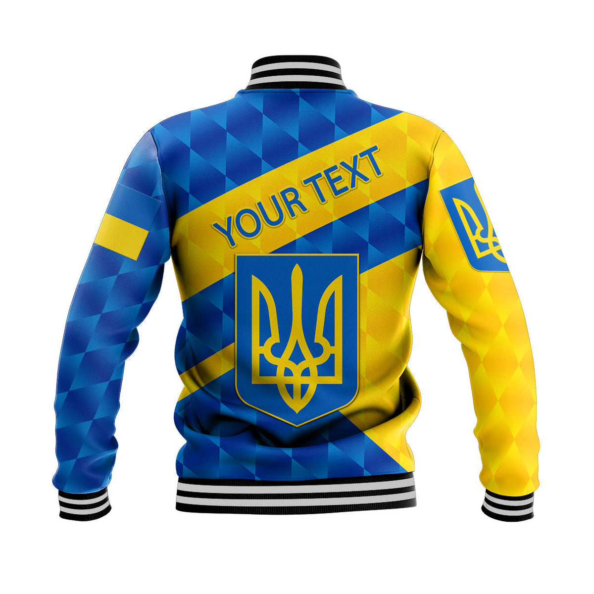 (Custom Personalised) Ukraine Baseball Jacket Sporty Style LT8 - Wonder Print Shop