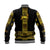 Ethiopia Baseball Jacket Ethiopian Lion Of Judah Simple Tibeb Style - Black LT8 - Wonder Print Shop