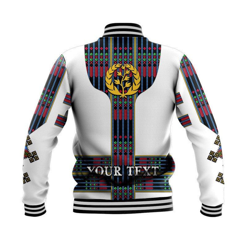 (Custom Personalised) Eritrea Baseball Jacket Fancy Tibeb Vibes - Flag Style LT8 - Wonder Print Shop