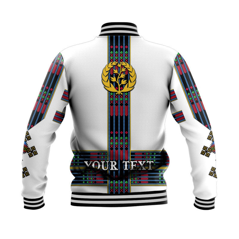 (Custom Personalised) Eritrea Baseball Jacket Fancy Tibeb Vibes NO.1 Ver - Flag Style LT8 - Wonder Print Shop