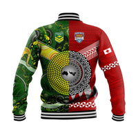 Mate Ma'a Tonga Ngatu And Australia Kangaroos Aboriginal Baseball Jacket Rugby Together LT8 - Wonder Print Shop