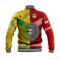 Mate Ma'a Tonga Ngatu And Australia Wallabies Aboriginal Baseball Jacket Rugby Together LT8 - Wonder Print Shop