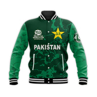 (Custom Personalised And Number) Pakistan Cricket Jersey Baseball Jacket LT6 - Wonder Print Shop