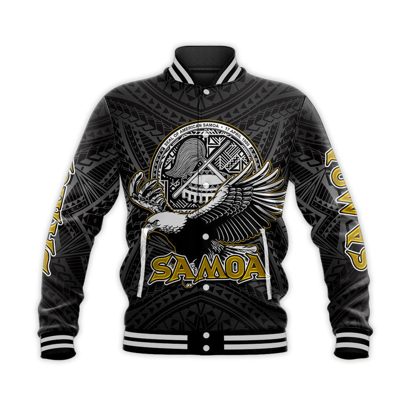 Custom Personalised Seal of American Samoa Baseball Jacket LT6 - Wonder Print Shop