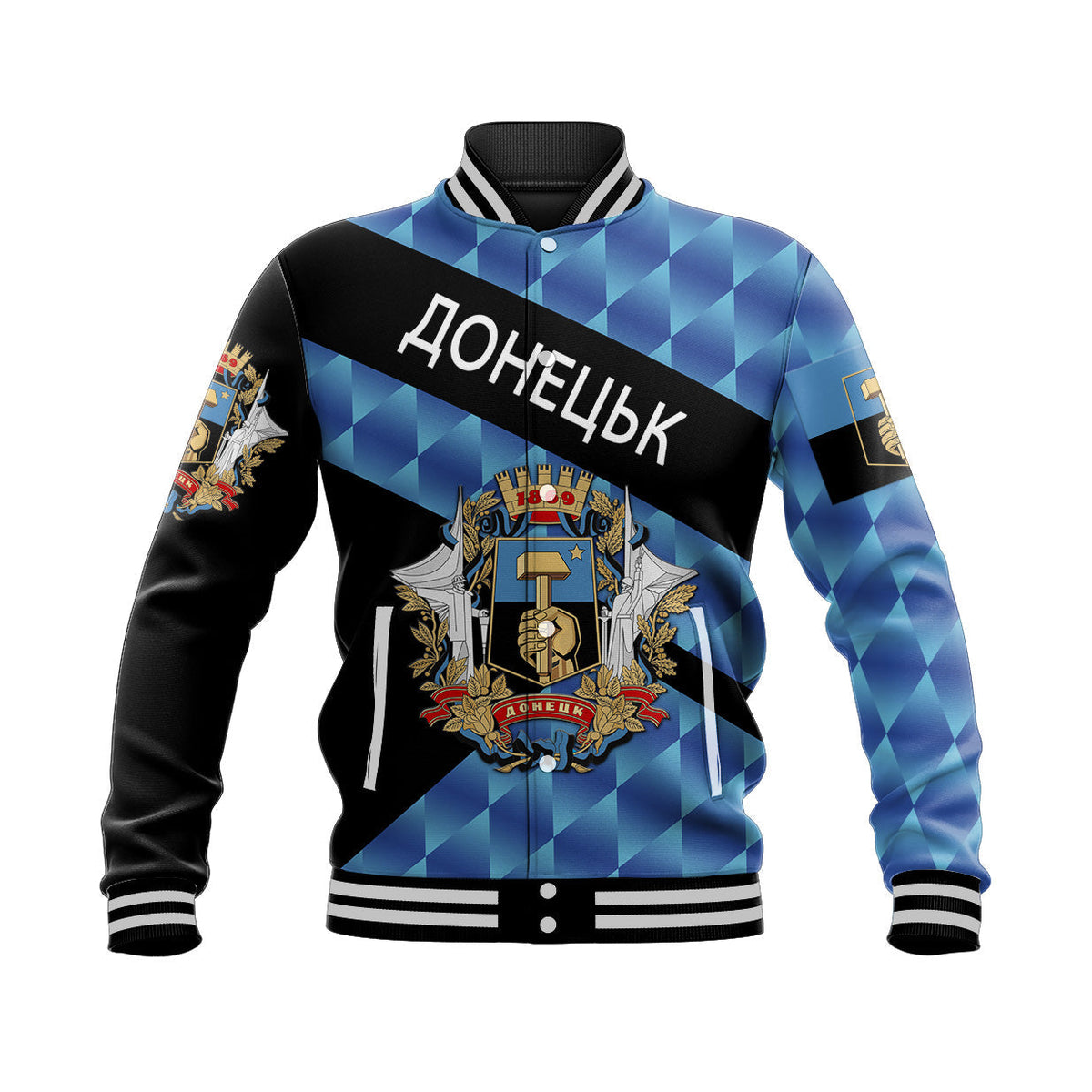 Ukraine Donetsk Baseball Jacket Sporty Style LT8 - Wonder Print Shop