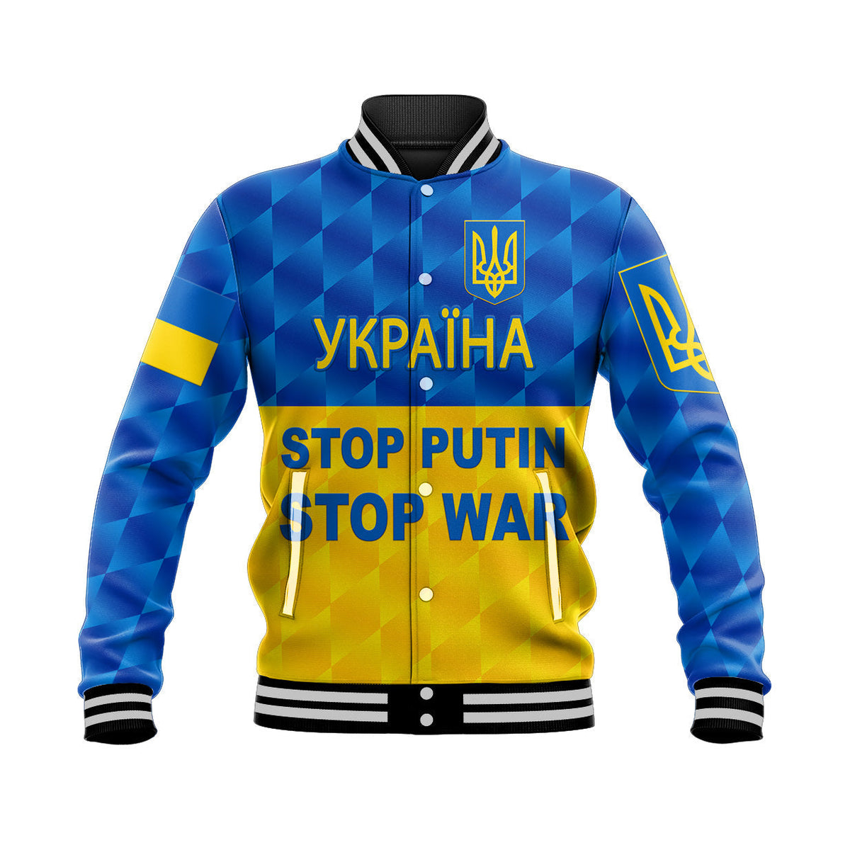 Ukraine Baseball Jacket 2022 Special Vibes LT8 - Wonder Print Shop
