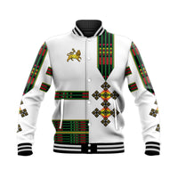 (Custom Personalised) Ethiopia Baseball Jacket Ethiopian Lion Of Judah Simple Tibeb Style - Flag Style LT8 - Wonder Print Shop