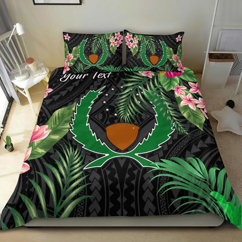 (Custom Personalised) Pohnpei Micronesia Bedding Set Tropical Flowers LT13 - Wonder Print Shop