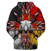 Bison Arrow 3D Hoodie Pullover  Native American Clothing LT10 - Wonder Print Shop