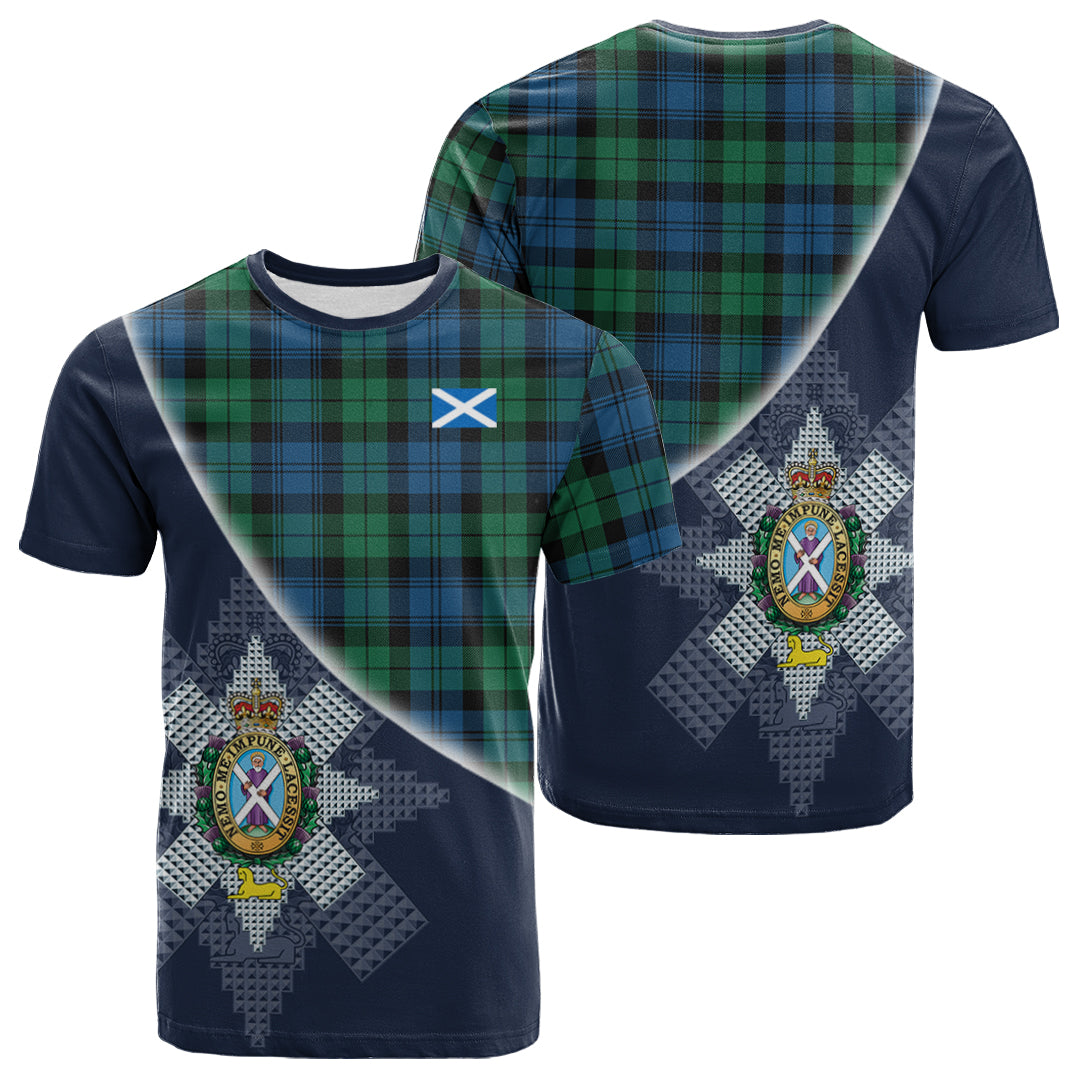 scottish-black-watch-ancient-clan-crest-tartan-scotland-flag-half-style-t-shirt