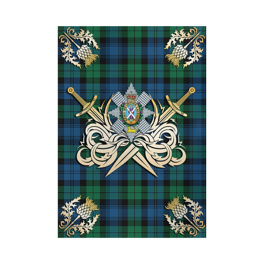 scottish-black-watch-ancient-clan-crest-courage-sword-tartan-garden-flag