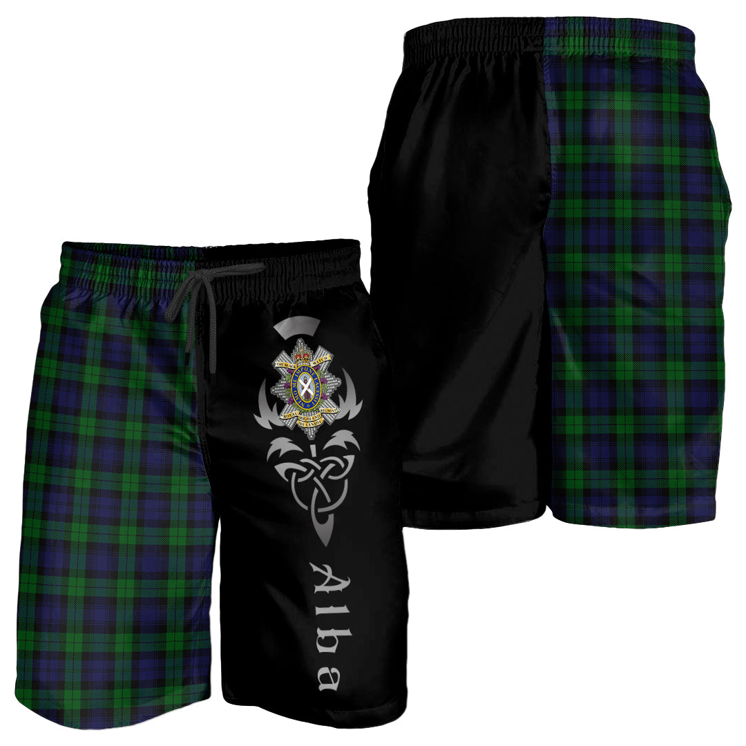scottish-black-watch-of-canada-clan-crest-alba-celtic-tartan-men-shorts