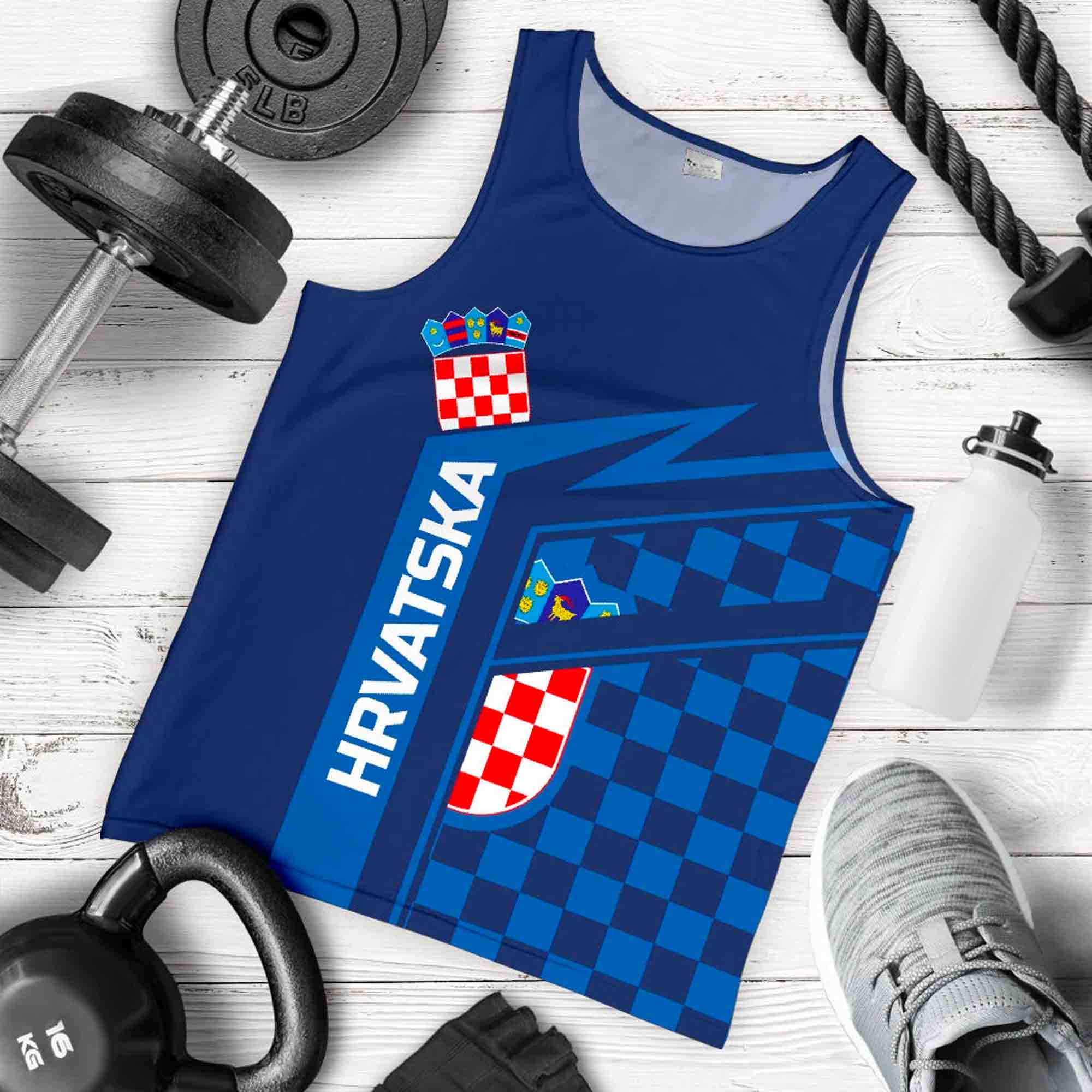 croatia-hrvatska-air-mens-tank-top-blue