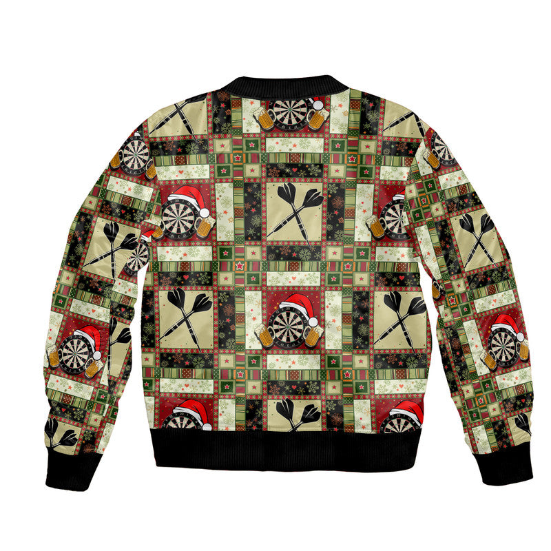 Darts Christmas Patterns Bomber Jacket No.1 LT6 - Wonder Print Shop