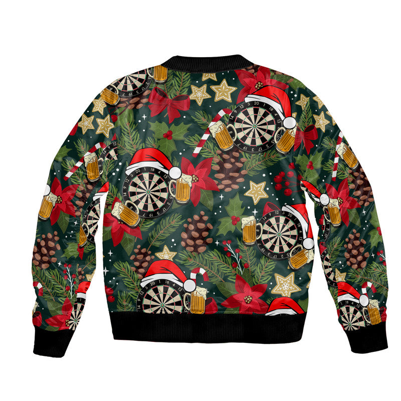 Darts Christmas Patterns Bomber Jacket No.2 LT6 - Wonder Print Shop