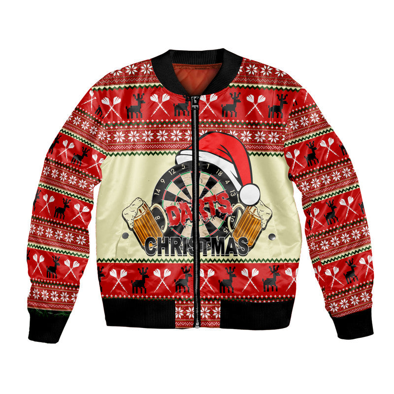 Darts And Beer For Christmas Bomber Jacket No.1 LT6 - Wonder Print Shop
